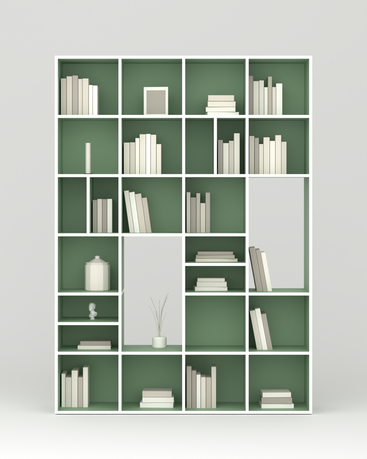 Tủ sách 6x4 — tủ 